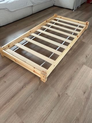 Colchón infantil 140x70 + somier madera