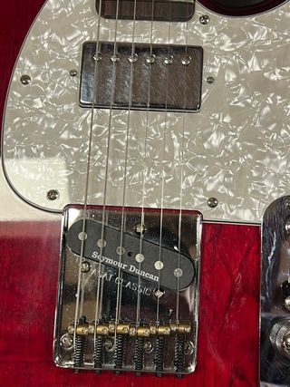 Guitarra G&L Telecaster Thinline Roja