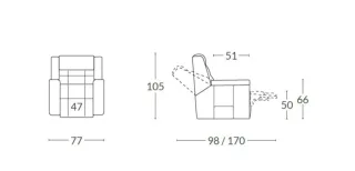 Sillón Galatea levanta-personas con dos motores