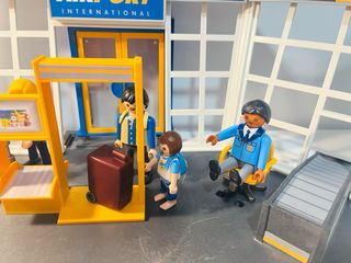 Playmobil Aeropuerto+avión, figuras y accesorios