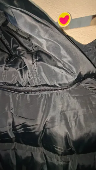 Abrigo acolchado negro