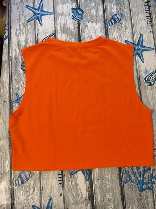 Camiseta sin mangas Zara naranja Talla XS