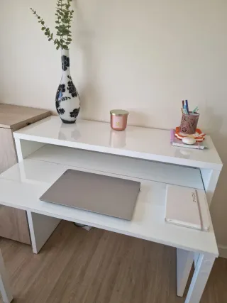 Escritorio abatible blanco