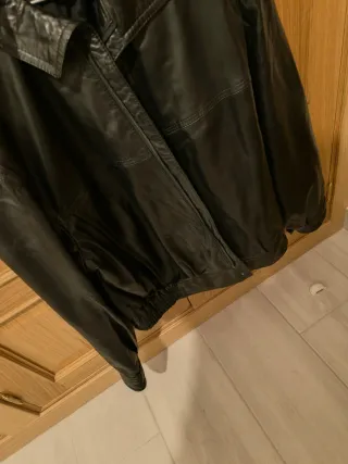 Cazadora Cuero EP Herber Piel Negra