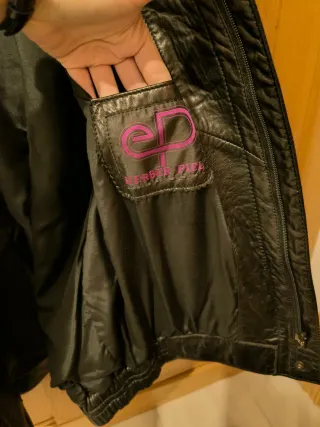 Cazadora Cuero EP Herber Piel Negra