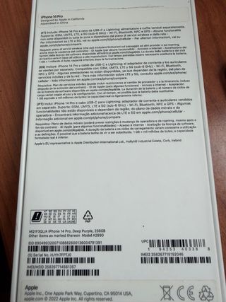 iPhone 14 Pro 256GB Morado