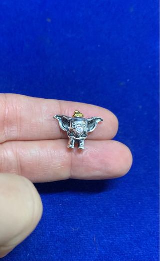 Charm Dumbo Elefante Animal Pulsera Pandora plata