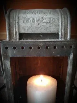 Guerra Mundial farol ejército alemán con marcaje