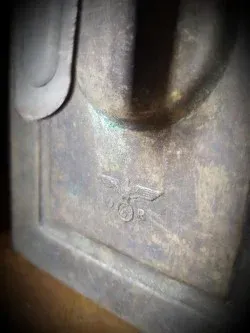 Guerra Mundial farol ejército alemán con marcaje