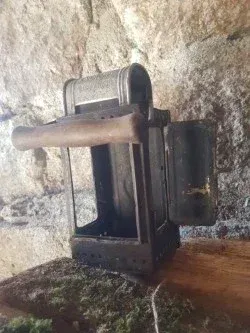 Guerra Mundial farol ejército alemán con marcaje