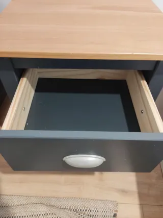 2 Comodini in Legno Grigio