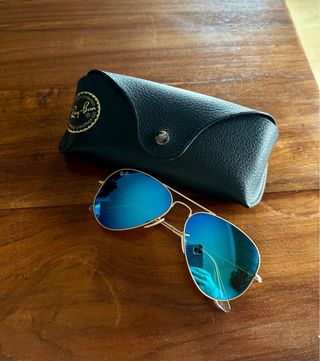 Gafas Ray-Ban Espejo Azul Dorado
