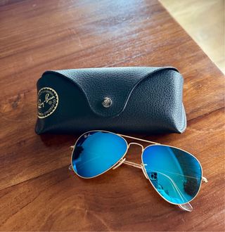Gafas Ray-Ban Espejo Azul Dorado