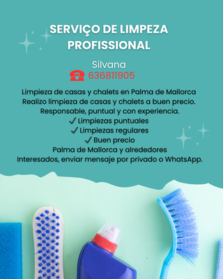 Limpieza de casas y chalets en Palma de Mallorca