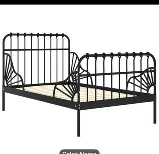 Cama extensible IKEA negra