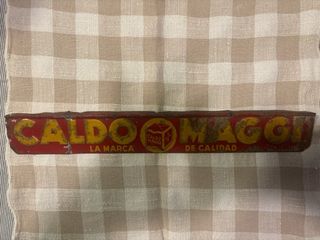 2 Chapas Antiguas Gallina Blanca y Caldo Maggi