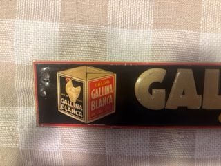 2 Chapas Antiguas Gallina Blanca y Caldo Maggi