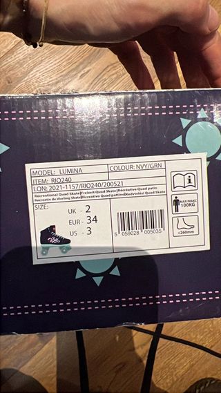 Patines RIO para niños talla 34