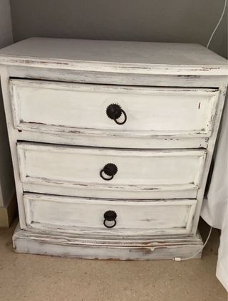 Mesitas de noche madera maciza (2 unidades)