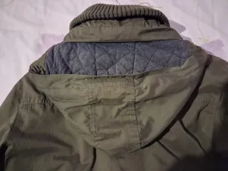 Chaqueta microfibra hombre,capucha,forro, acolchad