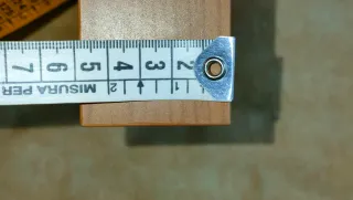 2 mensole in legno con maxi perni metallici