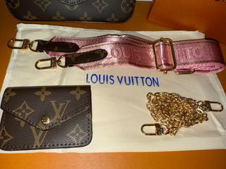 Bolso Louis Vuitton Monogram con correa rosa