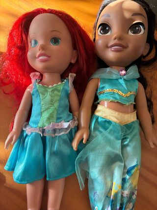 Muñecas Ariel y Jasmine Disney