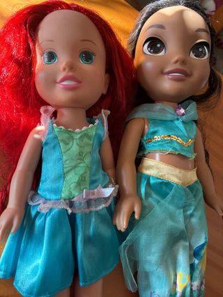 Muñecas Ariel y Jasmine Disney