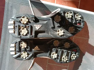 Zapatos de Golf Blancos y Azules