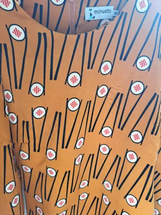 Vestido Minueto Estampado Sushi Talla M