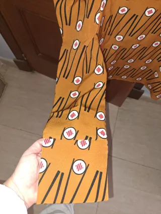 Vestido Minueto Estampado Sushi Talla M