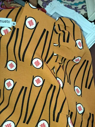 Vestido Minueto Estampado Sushi Talla M