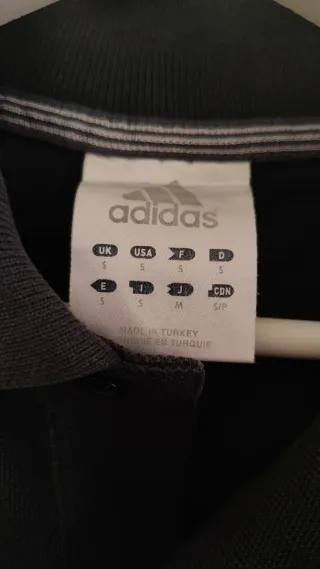 Polo Adidas Negro Talla S