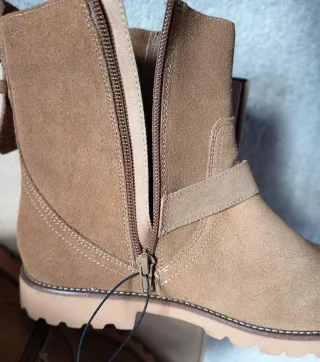 Botas/botines Mango Piel Marrones Talla 37