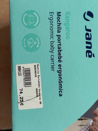 Mochila Portabebé Ergonómica Jané Kangaroo