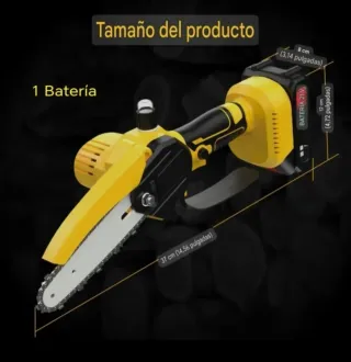Motosierra Inalámbrica Batería Recargable