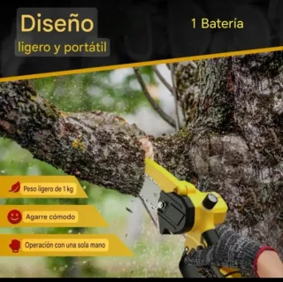 Motosierra Inalámbrica Batería Recargable