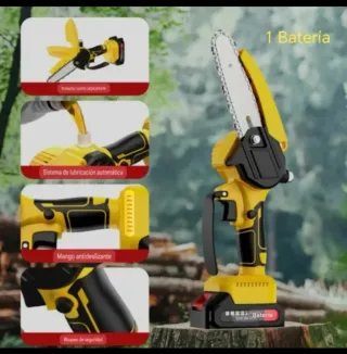 Motosierra Inalámbrica Batería Recargable