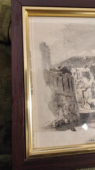 Pagina Antica Giornale Inglese