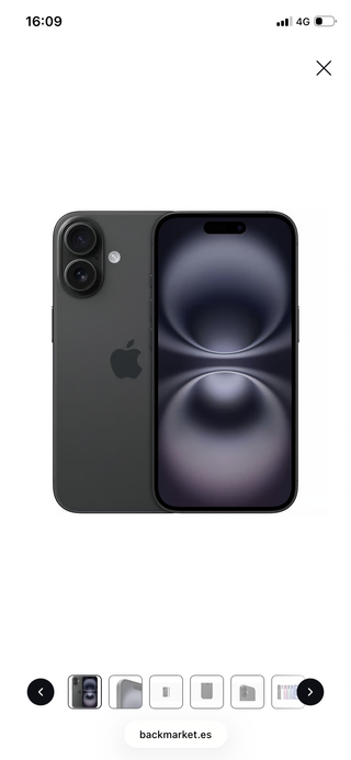 iPhone 16 Negro/Gris