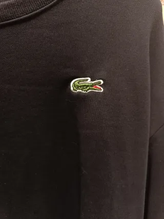 Sudadera Negra Lacoste Talla M