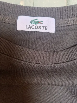 Sudadera Negra Lacoste Talla M