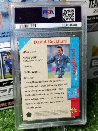 David Beckham Upper Deck 1997 PSA 9