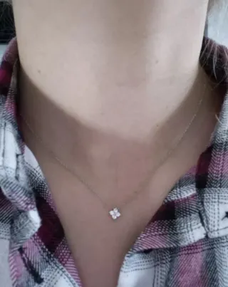 Collana Argento 925 Mini Quadrifoglio