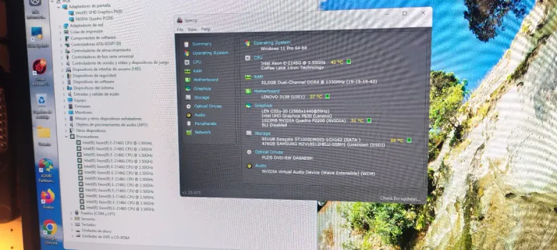 Lenovo ThinkStation P330 E-2146G 32R NVME Q P2200. afbeelding 2