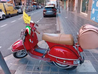 Vespa/LML Star de luxe 200cc Roja, 4 tiempos