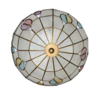 Plafoniera artigianale in madreperla molto rara.