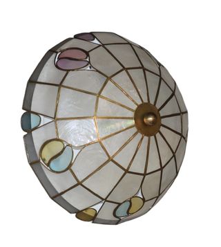 Plafoniera artigianale in madreperla molto rara.