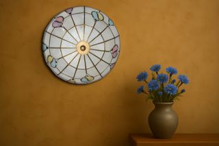 Plafoniera artigianale in madreperla molto rara.