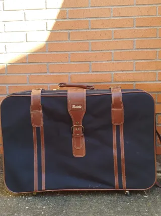 Pack 2 Maletas Rodelle Negras y Marrónes Vintage